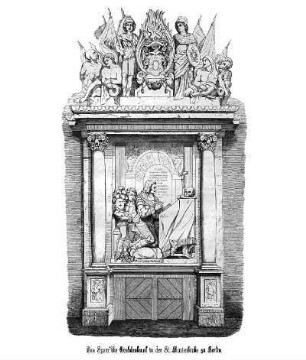 Tafel: Das Sparr'sche Grabdenkmal in der St. Marienkirche zu Berlin