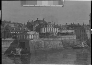 Dresden vom rechten Elbufer oberhalb der Augustusbrücke