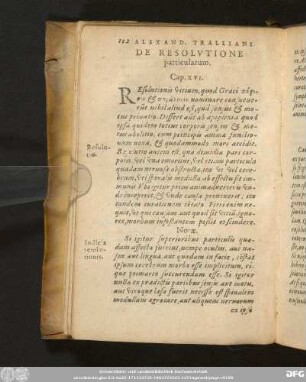 De Resolutione particularum. Cap. XVI.