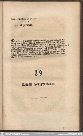 [6ter d.d. 23ten ej. Lit. L. dikt. den 30. ej.]