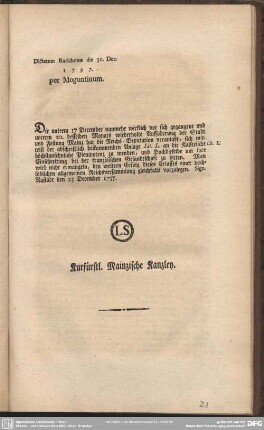 [6ter d.d. 23ten ej. Lit. L. dikt. den 30. ej.]