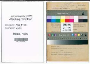 Entnazifizierung Heinz Roess , geb. 05.02.1896 (Polizist)