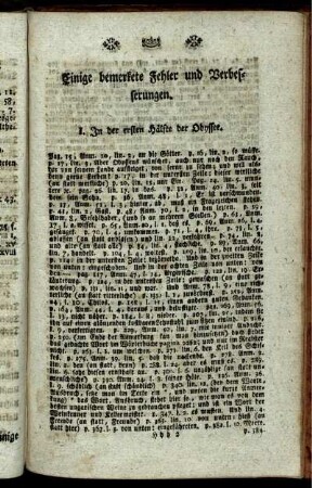 Einige bemerkete Fehler und Verbesserungen