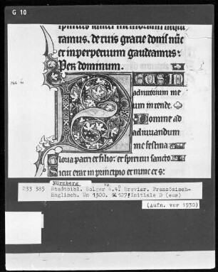 Breviar — Initiale D, Folio 127recto