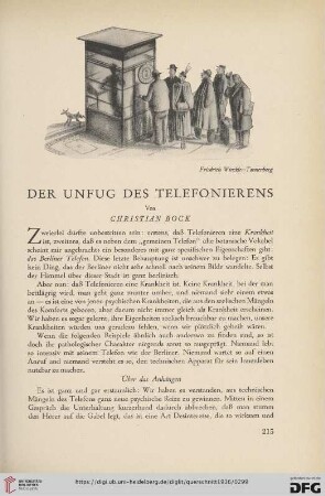 16: Der Unfug des Telefonierens
