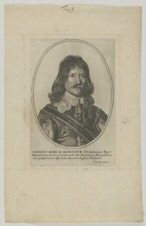 Bildnis des Carolvs Baro d'Avaucovr