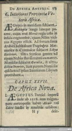 Caput XXVII. De Africa Nova