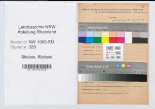 Entnazifizierung Richard Stielow, geb. 04.03.1887 (Reg.Inspektor)