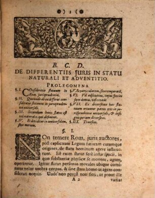 Diss. iur. de differentiis iuris in statu naturali et adventitio