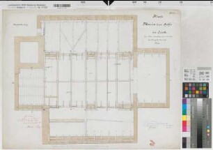 Soest (Soest) Hohnekirche (St. Maria zur Höhe) Blatt 1 Dachbalkenlage 1886/87 1 : 50 57 x 73 1886/87 Westphal Staatshochbauamt Soest