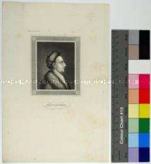 Porträt des deutschen Dichters Heinrich Wilhelm von Gerstenberg