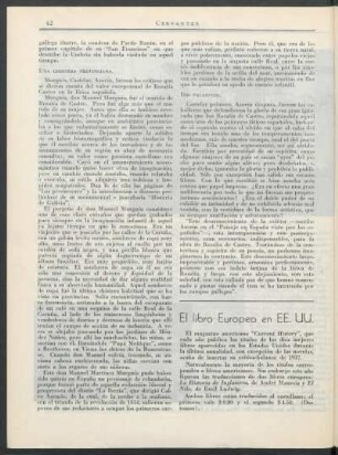 El libro europeo en EE. UU.