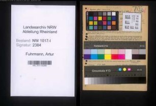 Entnazifizierung Artur Fuhrmann , geb. 05.08.1895 (Leiter Des Konstruktionsbueros)