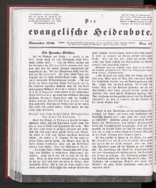 Nro. 11. November 1850