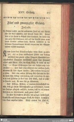 Fünf und zwanzigster Gesang