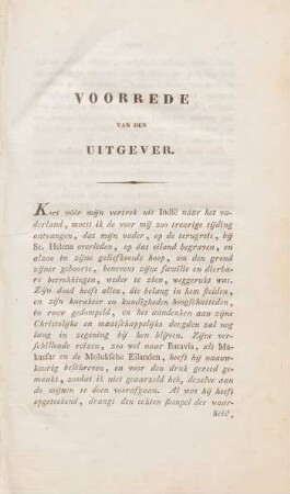 Voorrede van den uitgever