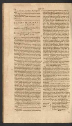 Concio II. Feriae Secundae Paschae. Leodii 1614 ...
