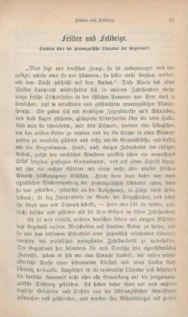 53-70 Felibre und Felibrige : Studien über die provenzalische Literatur der Gegenwart