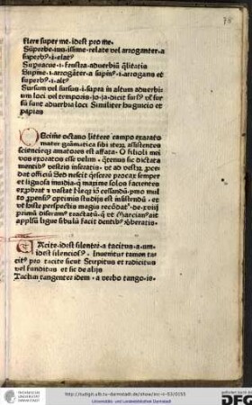 Tacite idest silenter, a tacitus a um idest silentiosus, invenitur tamen tacitus pro tacite sicut stirpitus et radicitus vel funditus et sic de aliis.