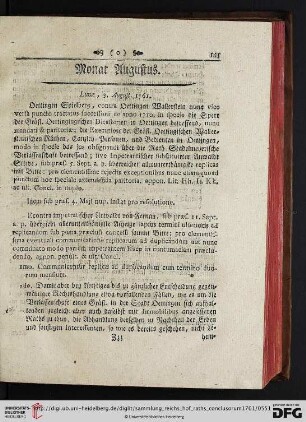 Monat Augustus