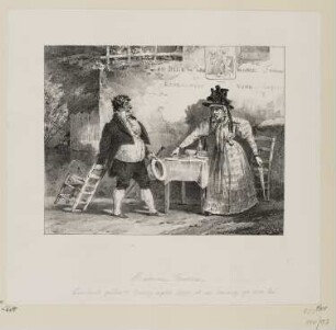 Madame Tartare, erste Idee, aus: "Lithographisches Album"