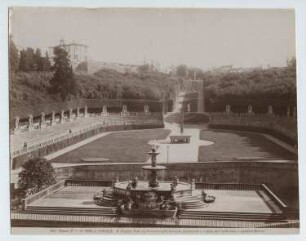 Boboli-Garten (Palazzo Pitti), Florenz: Ansicht, Amphitheater mit Brunnen