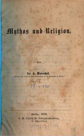 Mythos und Religion