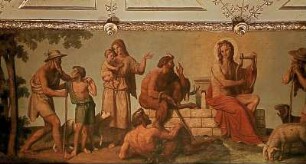 Apollo spielt die Lyra