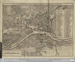 Plan der Hochfürstlich Hessischen Haupt- und Residenz-Stadt Cassel nebst dem Hochfürst. Lustgarten
