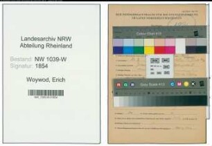 Entnazifizierung Erich Woywod , geb. 18.07.1900 ()