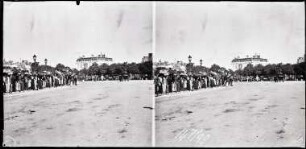 Paris. Avenue du Bois. Militärparade zum Nationalfeiertag ("revue du 14 juillet")