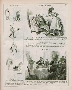 "Der Schnell-Maler" "Großes Verdienst" "Bei'm Thee"