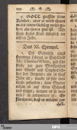 Das XI. Exempel.
