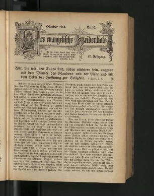 Oktober 1914. Nr. 10.