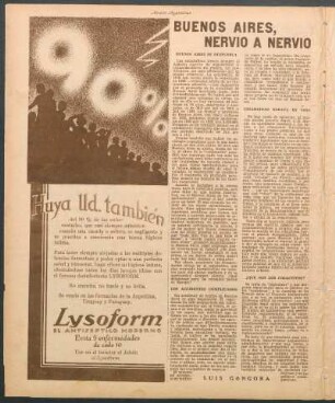 Buenos Aires, nervio a nervio