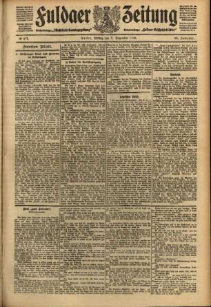 Zweite Ausgabe vom Freitag, den 03. Dezember 1909.