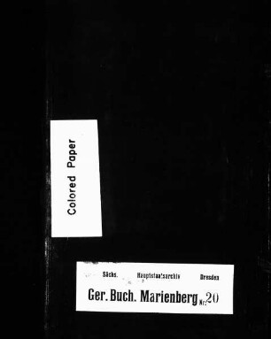 Gerichtshandelsbuch von Lauta (bei Marienberg)