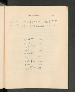 Abb. 278. Satowal-Alphabet, von Jaligfom geschrieben. Abb. 279. Proben der Satowal-Schrift.