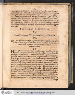 Exercitatio Septima