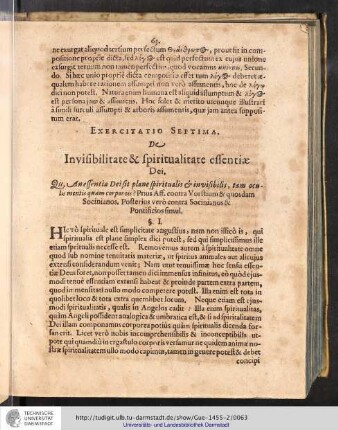 Exercitatio Septima