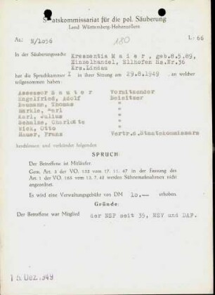 Maier, Kreszentia