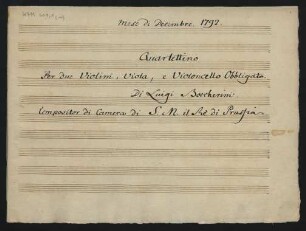 Quartette; vl (2), vla, vlc; Es-Dur; G 225; op.44,6