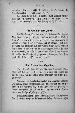 Die Kinder der Exzellenz.