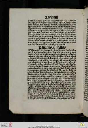 Paulinus, Entellus