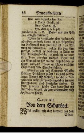 Caput XII. Von dem Scharbock.