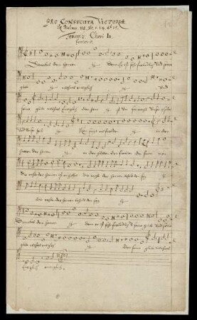 Tenor 2 Chori Inferioris (Dancket dem Herren, denn er ist sehr freundlich)