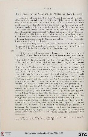 Die Zeitgenossen und Nachfolger des Phidias und Myron in Athen