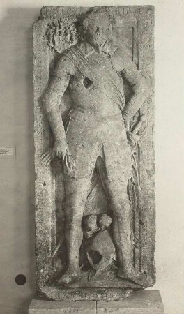 Grabstein des Gotthard Hellfried von Welz aus der Jacobikirche