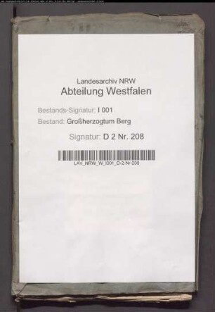 Verpachtung der zum Kloster Blumenthal gehörenden Grundstücke (Rentei Beckum)