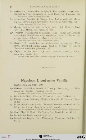 Napoleon und seine Familie (Nr. 848-1008)